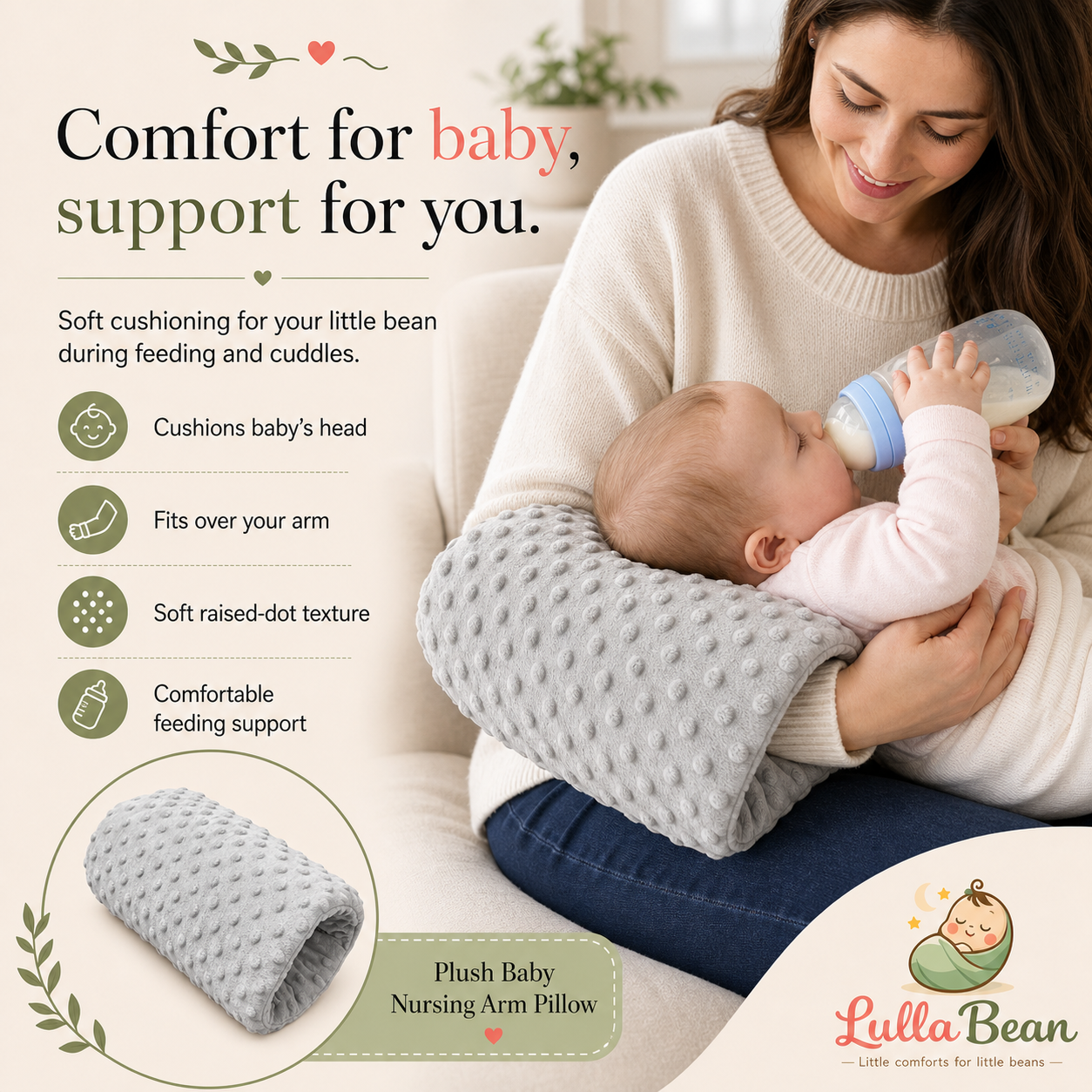 Plush Baby Nursing Arm Pillow